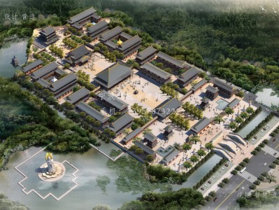 惠来护国寺重建项目工程施工